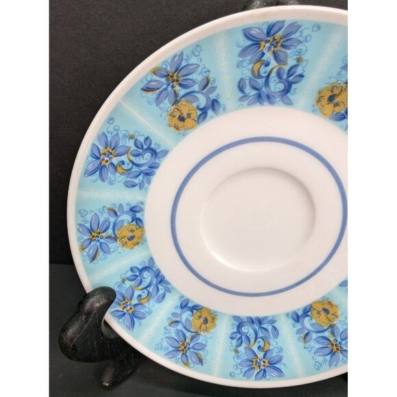 Mikasa Fine China Eclipse Piazza 57B1-B Saucer 5 3/4" Narumi Japan Set of 4 - Picture 3 of 10